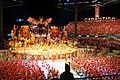 Presentation of Bull Garantido (Red) in Parintins Folklore Festival of 2016.