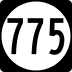 State Route 775 marker