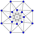 Construction of the Clebsch graph from a hypercube graph.