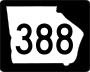 State Route 388 marker