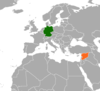 Location map for Germany and Syria.