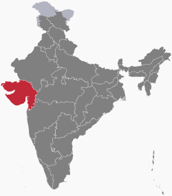 古加拉特邦在印度的位置