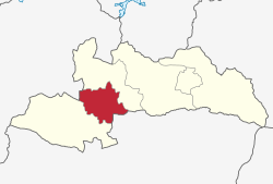 Kahama Urban District's location within Shinyanga Region.