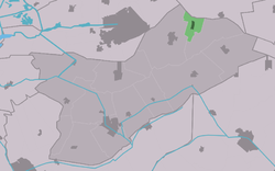 Location in Opsterland municipality