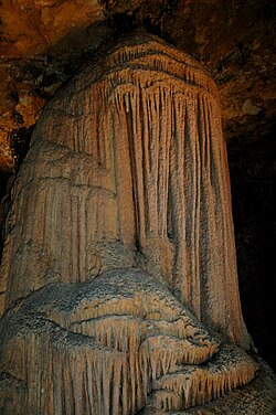 Flowstone in Mystic Caverns