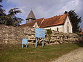 Silchester church and wall