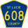 County Road 608 marker