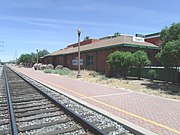 The Tempe Depot was built in 1924 by the Arizona Eastern Railroad and changed to Southern Pacific Railroad in 1925. It is located at 3rd Street and Ash Avenue in Tempe, Az. Listed in the National Register of Historic Places in 1985 reference #85003551.