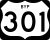 U.S. Highway 301 Bypass marker