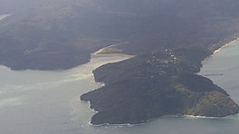 Aerial view of Kakamatua Inlet