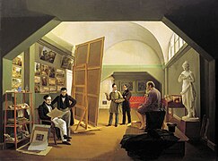 Kapiton Zelentsov. Workshop of P. V. Basin (1833, State Russian Museum of Fine Arts)