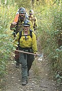 McKenzie River Crew Squad Hikes to Fire.