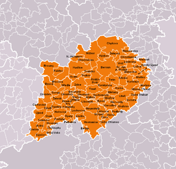 Location of Příbram District