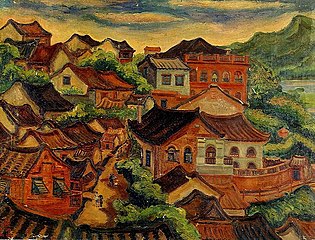 《淡水风景》/1937年/油彩、画布/ 115×89厘米