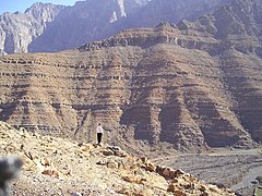 The mountainous region of Al-Hajar Mountains near Hatta in northern UAE
