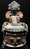 来自危地马拉的玛雅容器，公元 600-800 年