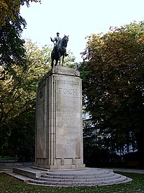 Statue of Foch in Lille. Photograph courtesy Velvet.