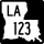 Louisiana Highway 123 marker