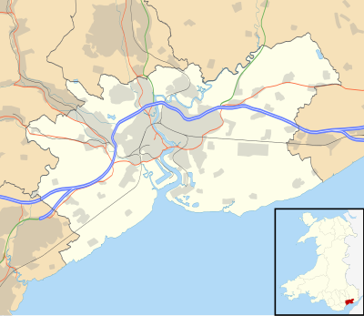 Location map Wales Newport