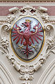 The coat of arms of the County of Tyrol in the Aula at the Palace of Justice in Vienna, 1880