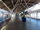 Interior of AirTrain station in Terminal 1 of the SFO airport