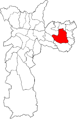 Location of the Subprefecture of Itaquera in São Paulo