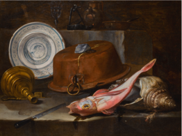 Still-life with Red Gurnard and Shell
