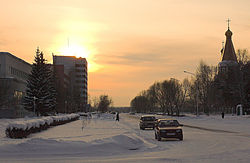 Kurchatova Street in Seversk