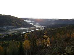 View of the Stjørdalen valley