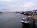 Small fishing boats moored-up.