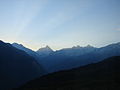 Mountains surrounding Auli, India's only ski resort.