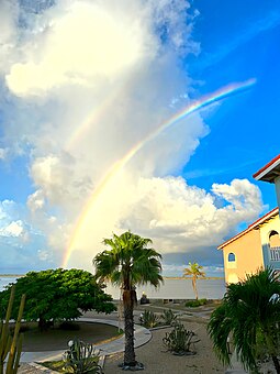 Double rainbow on the lovely island of Bonaire