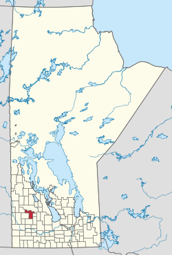 Location of the RM of Harrison Park in Manitoba