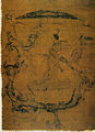 Image 26Silk painting depicting a man riding a dragon, painting on silk, dated to 5th–3rd century BC, Warring States period, from Zidanku Tomb no. 1 in Changsha, Hunan Province (from History of painting)