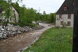 La Chevrotière River, La Chevrotière Watermill, rue de Chavigny