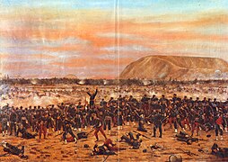 Scene of the Battle of Miraflores (La defensa del tercer reducto, 1894)