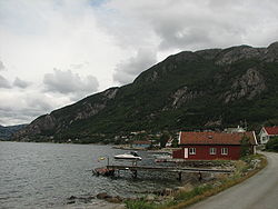 View of the village coastline