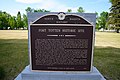 Fort Totten Historic Site marker