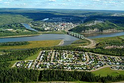 Aerial view of Fort McMurray