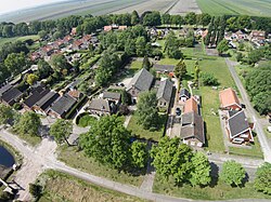 Aerial view on Nieuw-Buinen