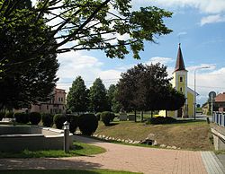 Park in the centre of Haňovice