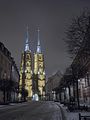 View of the cathedral in the evening