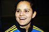 Malin Diaz at Swedish national team training