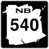 Route 540 marker