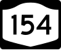 New York State Route 154 marker