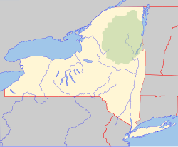 Hopkinton, New York is located in New York Adirondack Park