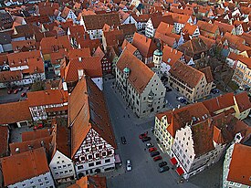 Nördlingen, the town seen from above at the end of the film