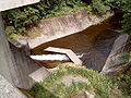 Stilling basin dam, deflector (Prallkörper)