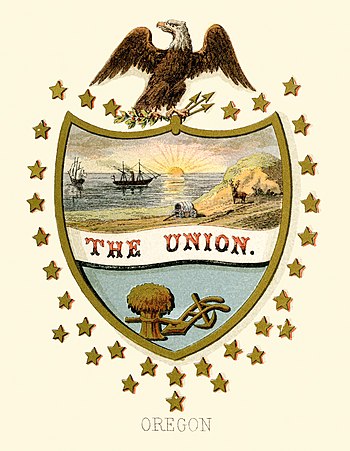 Historical coat of arms of Oregon