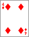 4 of diamonds